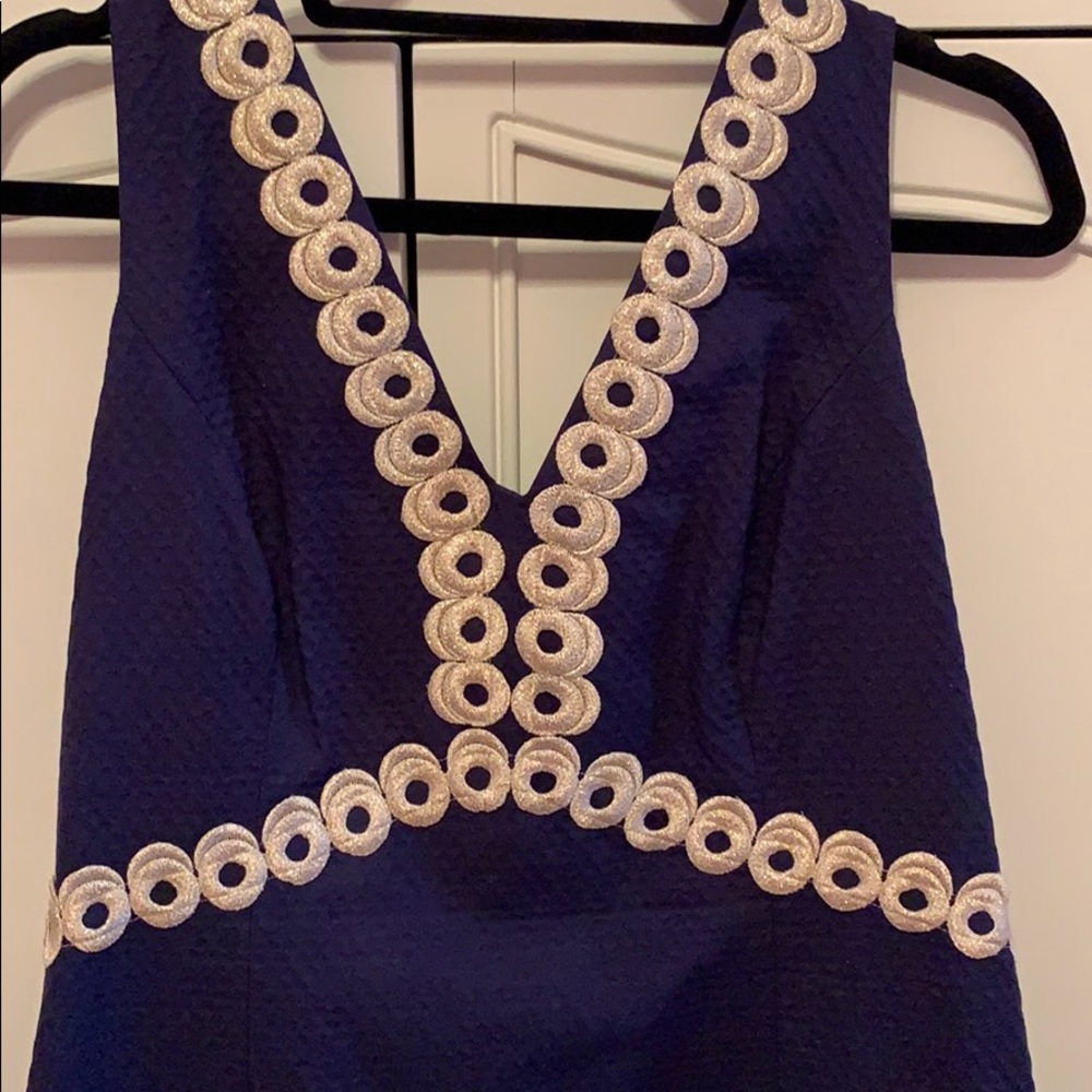 Navy Lilly Pulitzer dress - Picture 2 of 5